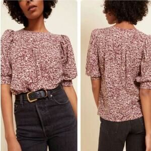 Nation LTD Journey Tee Top in Pink Masquerade Size; XS